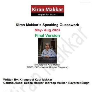 Makkar Speaking Of IELTS May-Aug 2023