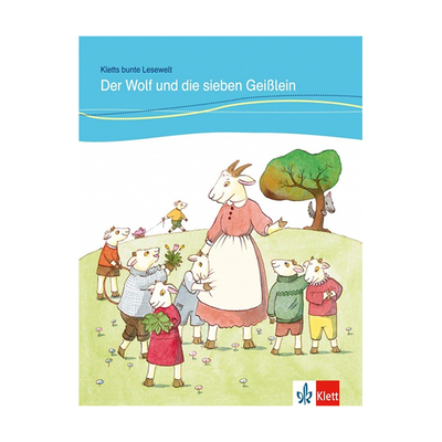 کتاب DER WOLF UND DIE SIEBEN GEIBLEIN داستان آلمانی کودکان رنگی